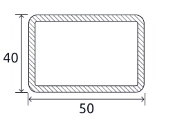 Профильная прямоугольная труба 50x40x4,5 мм 15кп ГОСТ 30245-2003 горячекатаная купить в Ташкенте