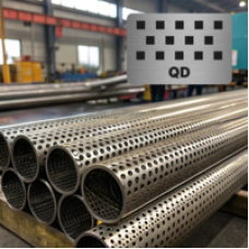 Труба перфорированная нержавеющая 65x3,2x5 мм Qv 08Х18Н10 ГОСТ 11068-81
