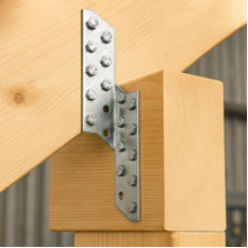 Держатель балки с перфорацией DB-П 40x40x210 мм ОЦ кор. 100 шт